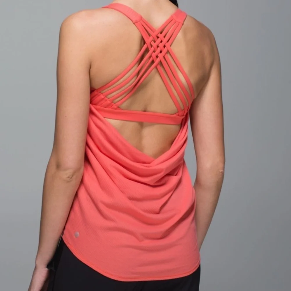 Lululemon Wild tank Women's Coral atomic red  Tank Top 6